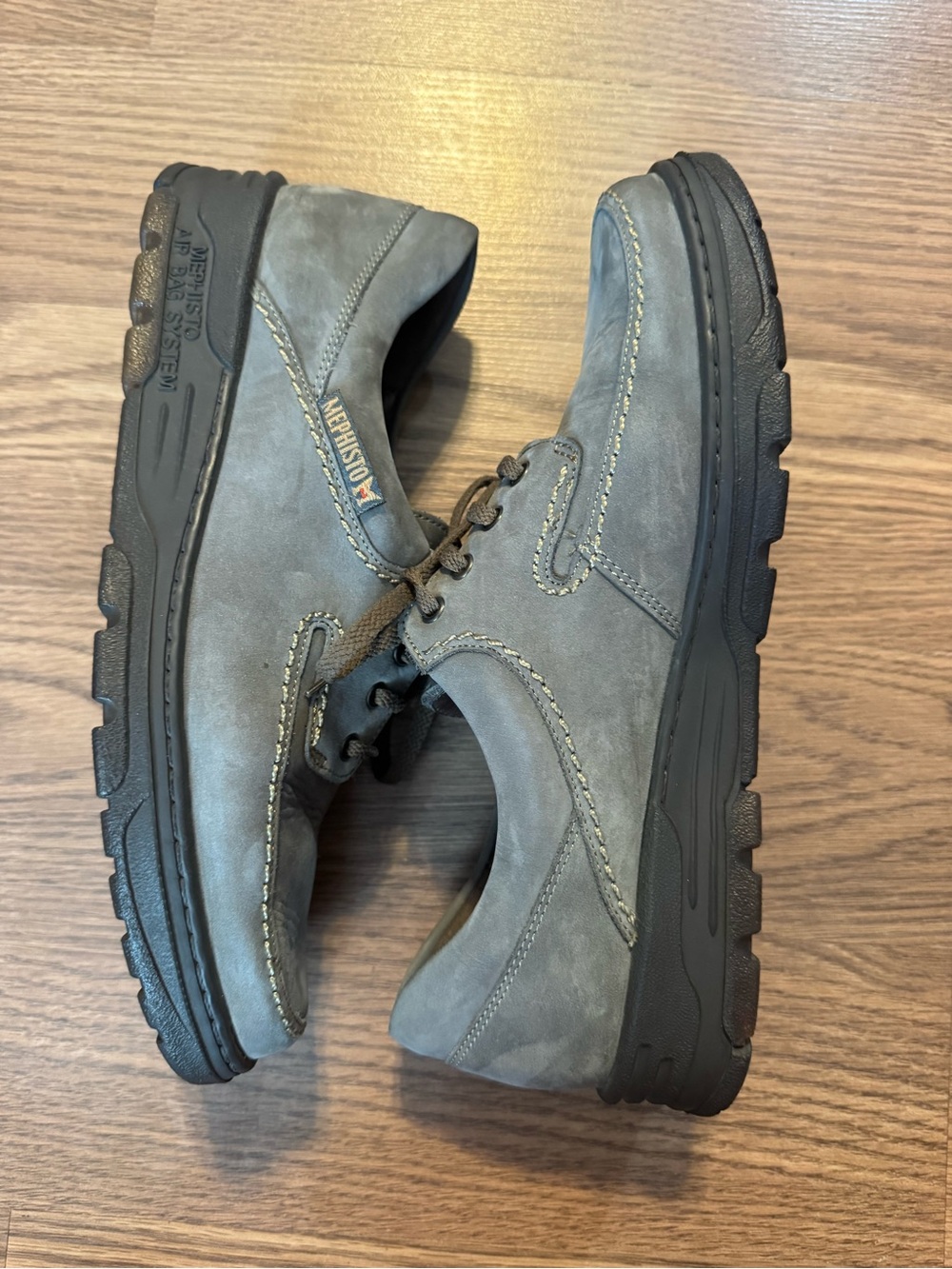 Mephisto City Hiker Gray Casual Lace-Up Shoes